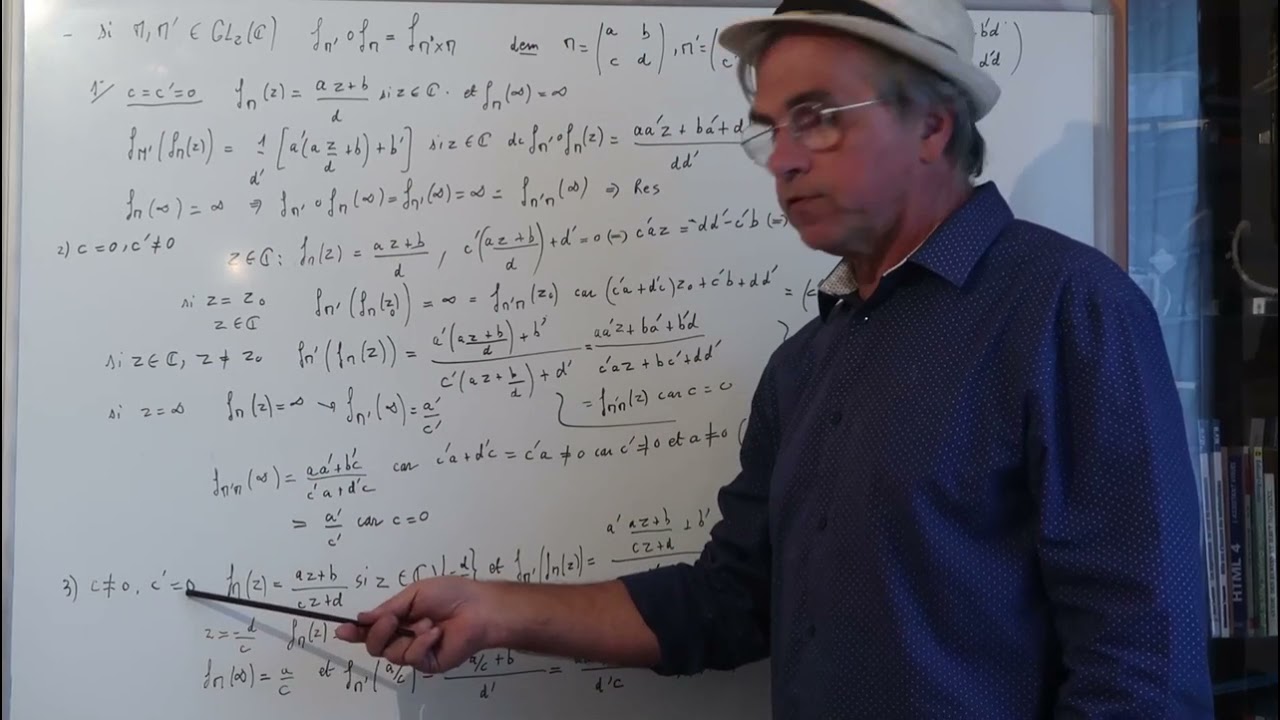 CH43   Birapport Homographies faisceau harmonique Conjugaison Inversion Patie2 / 3