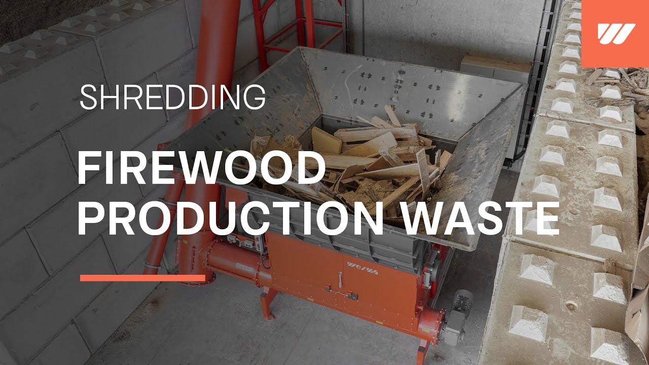 Firewood waste shredding with a WEIMA WLK 2000 at @Brennholzwerk Trier