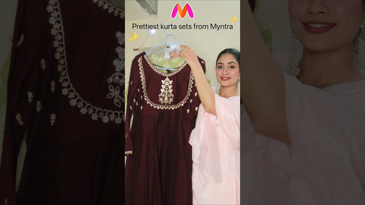 I found the Prettiest Anarkali from Myntra| festive wear for summer wedding| festive Anarkali