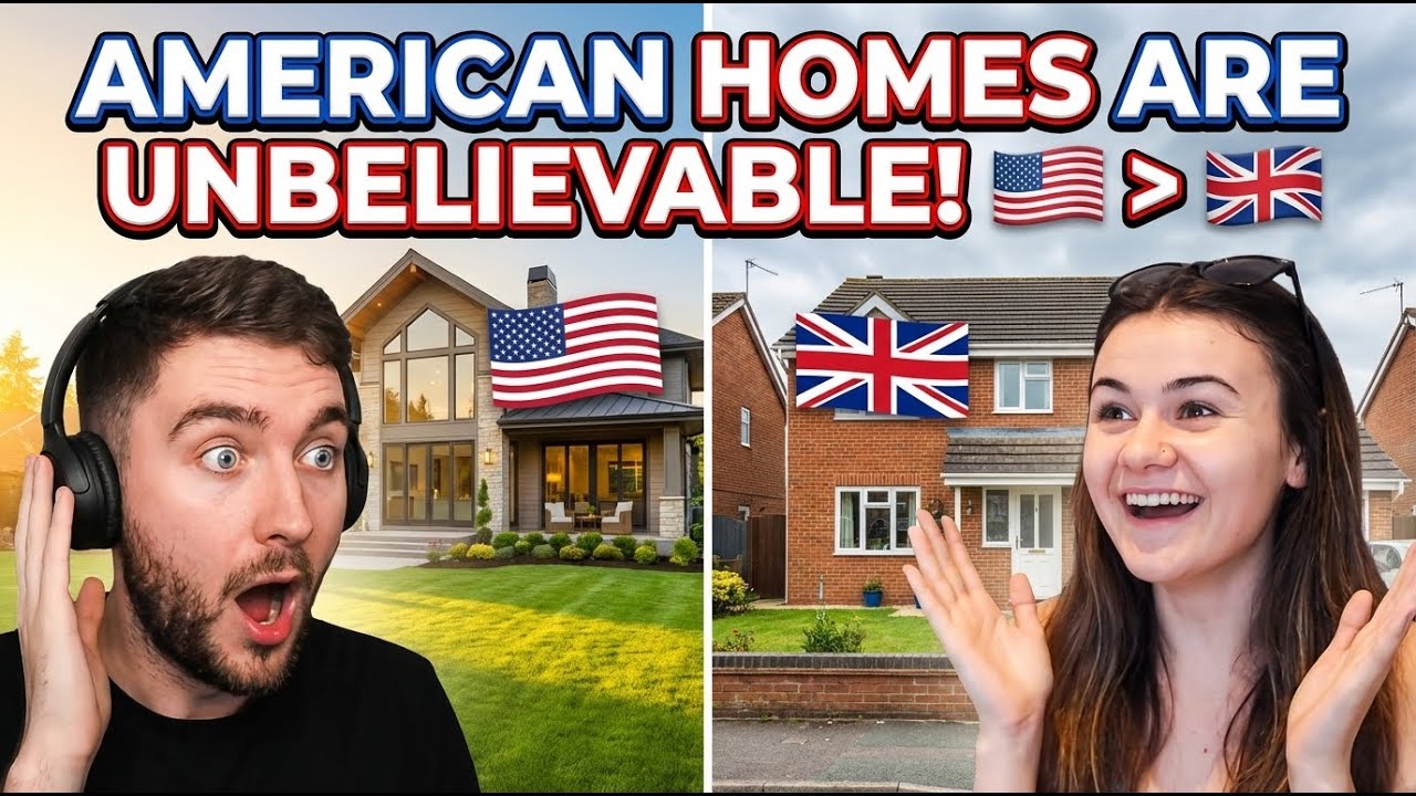 Brits React to American vs British Homes