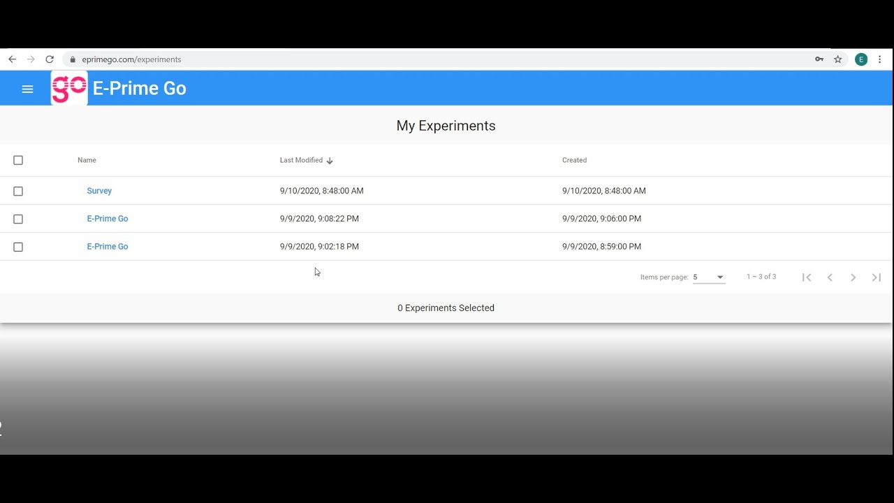 Automated Data Submission with E-Prime Go
