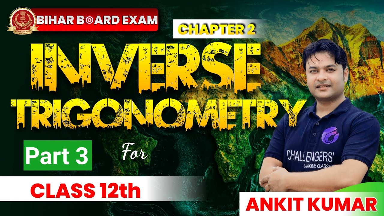 Inverse Trigonometric function | Part 3 | Hindi medium | Class 12th Bihar Board #maths