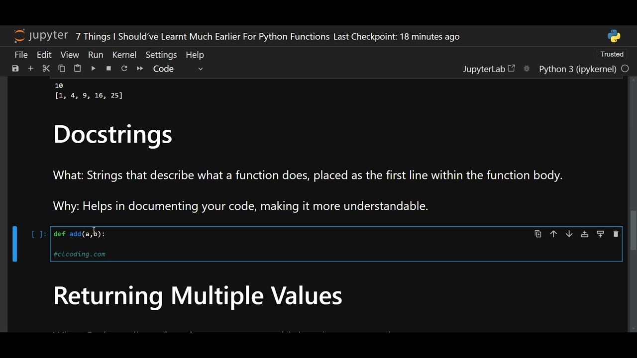 7 Things You Should’ve Learnt Much Earlier For Python Functions