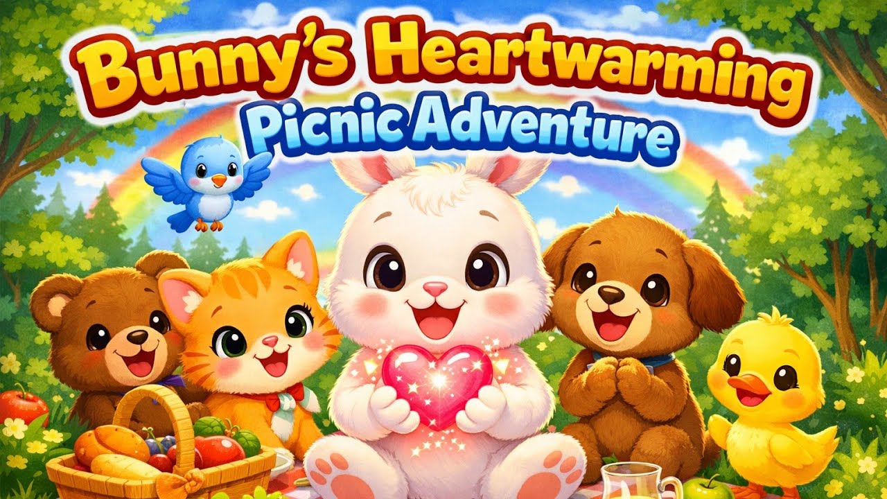 Bunny’s Heartwarming Picnic Adventure | Kids Cartoon Story of Love & Friendship