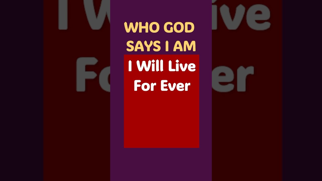I WILL LIVE FOR EVER 