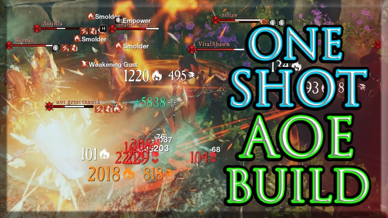 A Disgusting 1-Shot Fire Staff Build 💣 New World War Hammer / Fire Staff PvP Build Guide - Brimstone