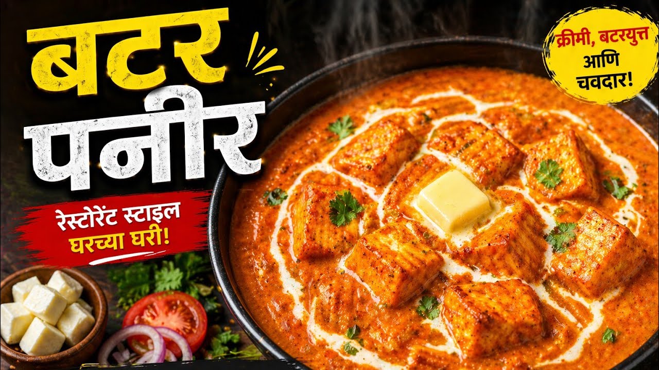 👉 हॉटेलमध्ये मिळणारी बटर पनीर ची महागडी भाजी अगदी सोप्या पद्धतीने करा घरच्या घरी | Butter Paneer |