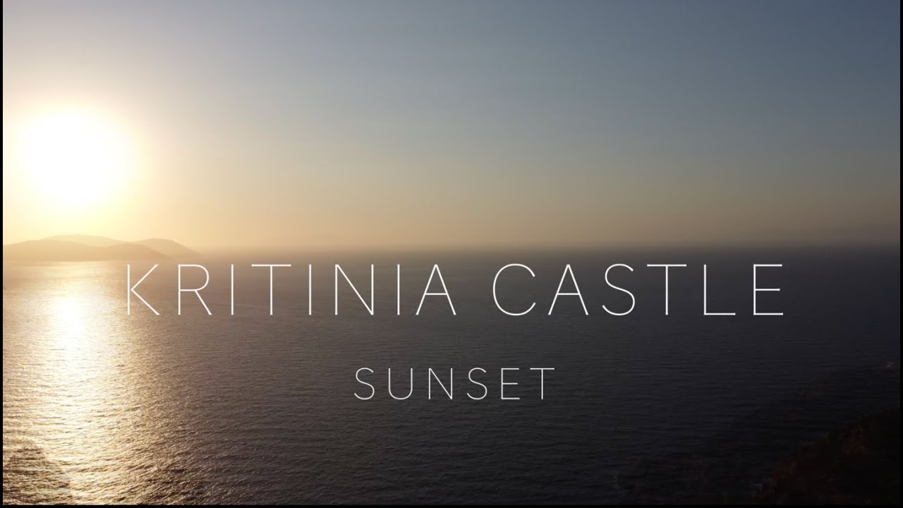 Kritinia castle. Sunset. Замок Критиния. Закат.