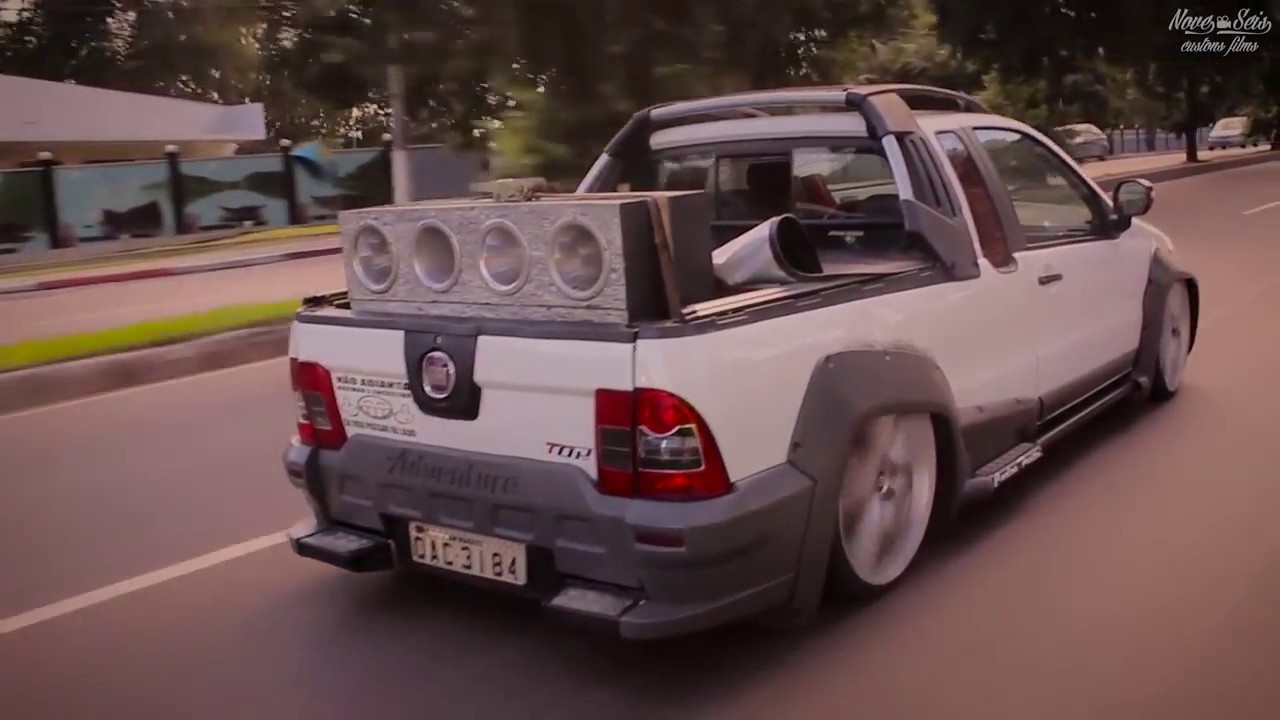 Fiat Strada mais baixa do brasil Aro 20  Volcano Strong FIXA