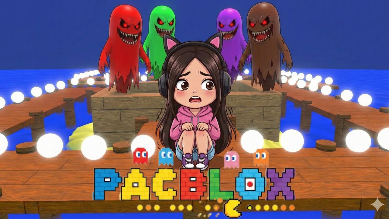 ​ESCAPE DOS FANTASMAS OU MORRA! 👻 O desafio do Pacblox  