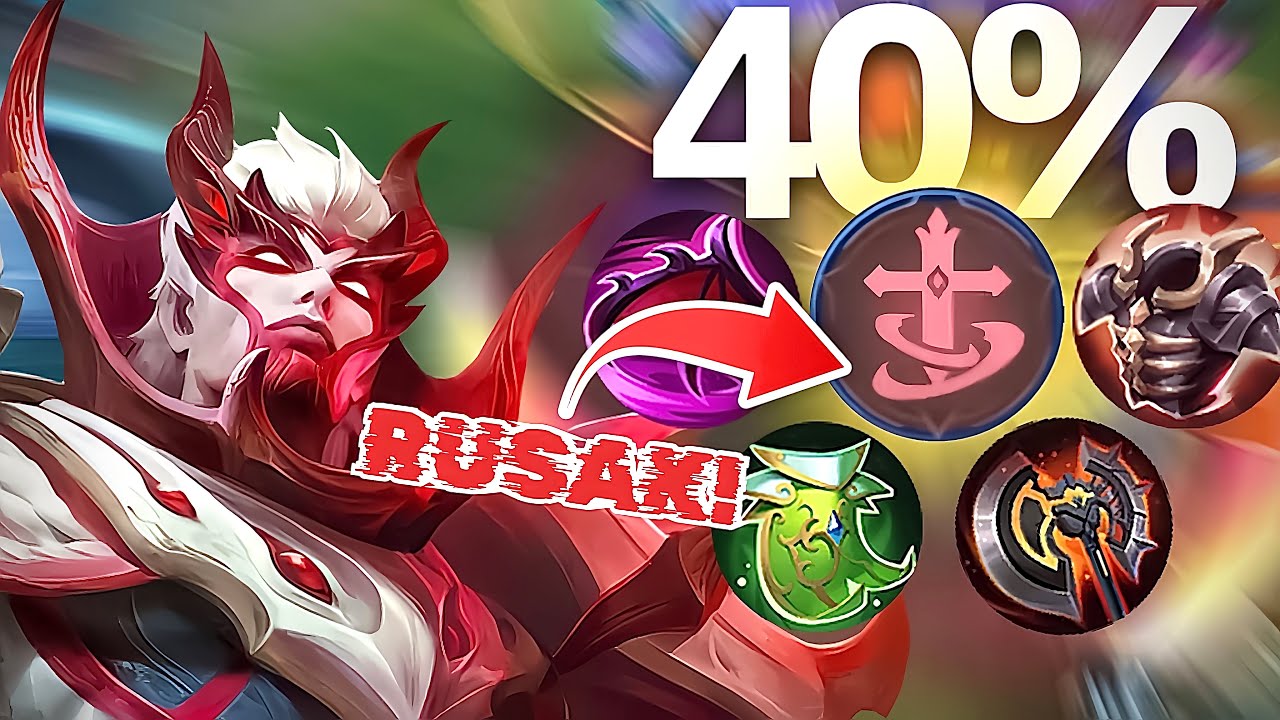 YU ZHONG BRAVE SMITH SEKUAT INI!!! BUILD 40% COOLDOWN GA MATI2 REGEN TERUS!!! 