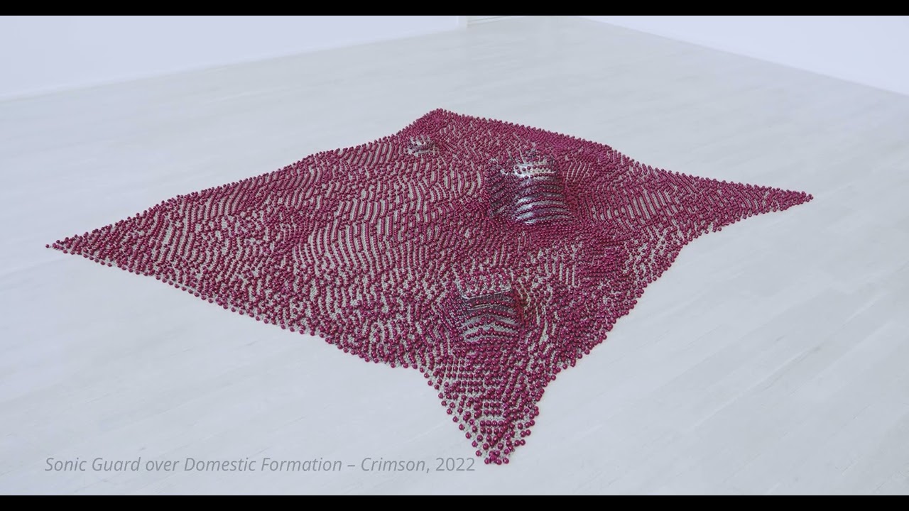 Haegue Yang 양혜규 梁慧圭 / Mesmerizing Mesh – Paper Leap and Sonic Guard, Galerie Barbara Wien, Berlin