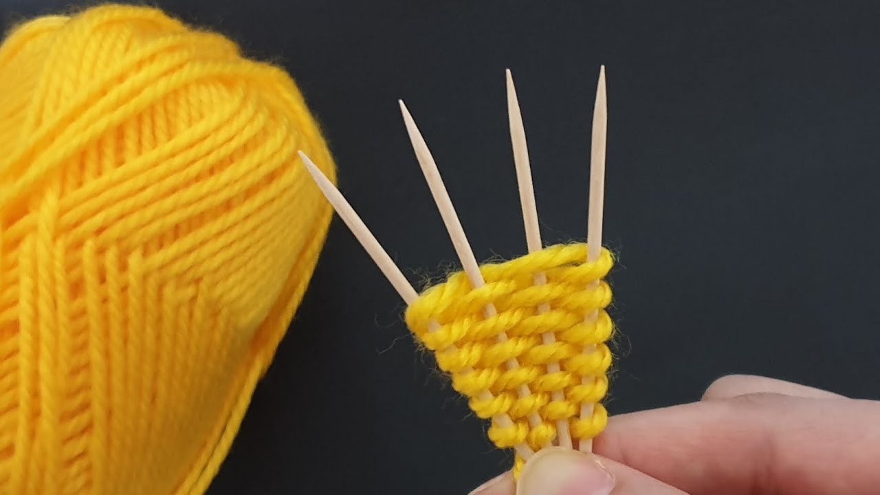 Very Pretty !! Easy flower decor idea with wool & toothpicks - Creative woolen craft - DIY projects