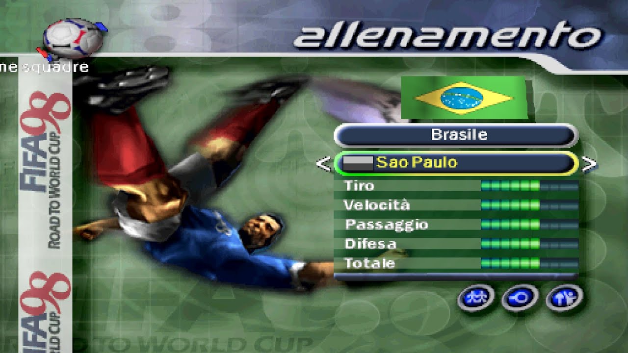 statistiche dei giocatori del san paulo su fifa 98
