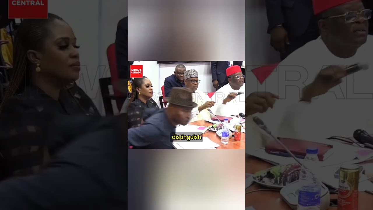 A verbal altercation broke out between  Onyekachi Nwaebonyi and Rufai Hanga.