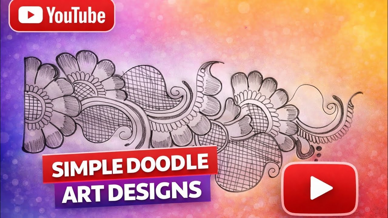 New simple doodle art mehendi design 