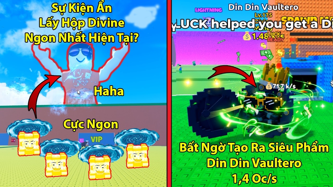 Sự Kiện Ẩn Lấy Brainrot Divine Dễ Nhất? Và Siêu Phẩm Din Din 1,4Oc/s | Escape Tsunami For Brainrots!