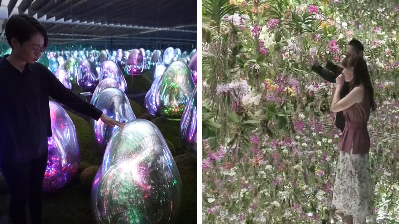 These Japanese Artists Created An Interactive Floating Garden Installation And It Looks Beautiful