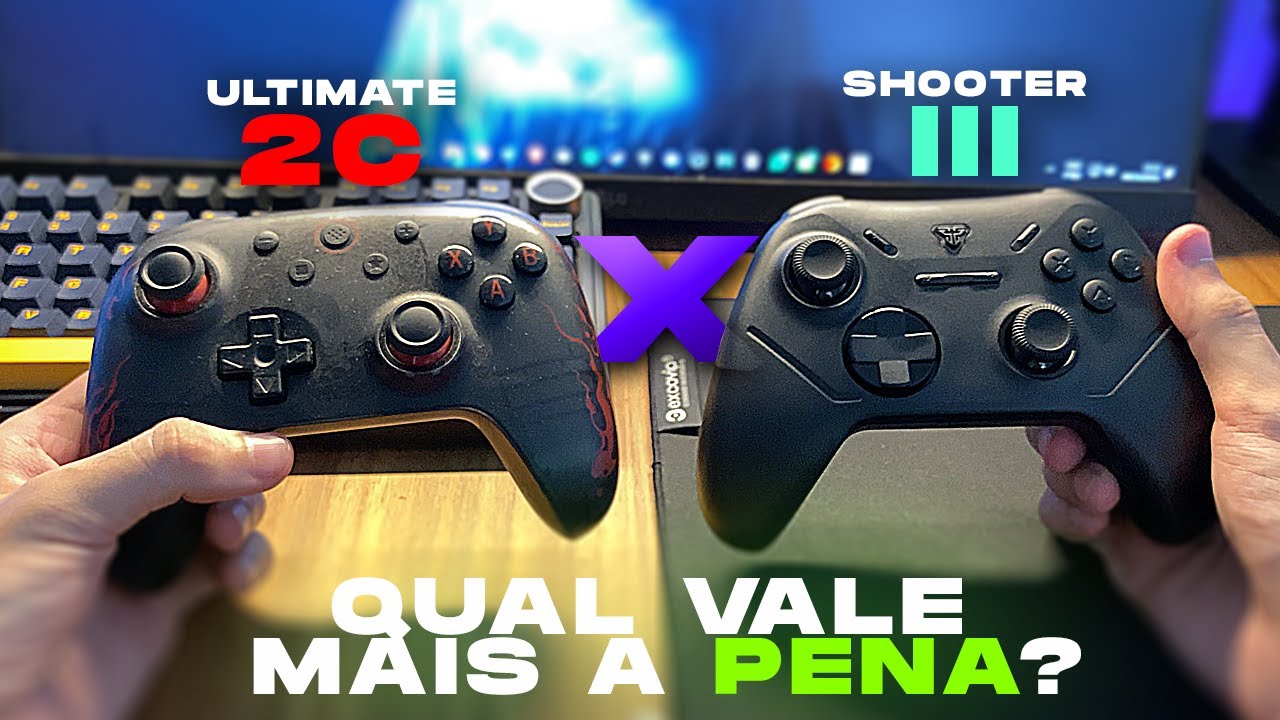 MELHOR CONTROLE ATÉ 90 REAIS? SHOOTER III - UNBOXING
