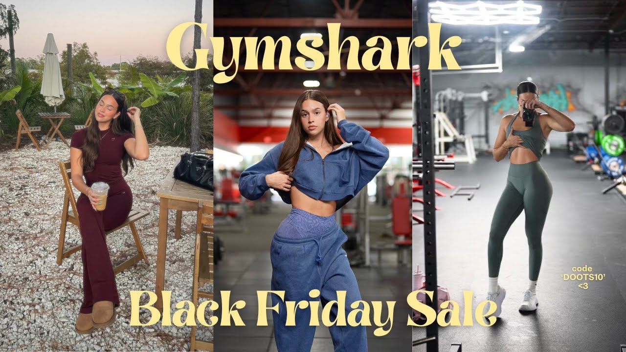 GYMSHARK BLACK FRIDAY SALE 2025 | sale details, top picks, try-ons #gymshark #blackfridaysale