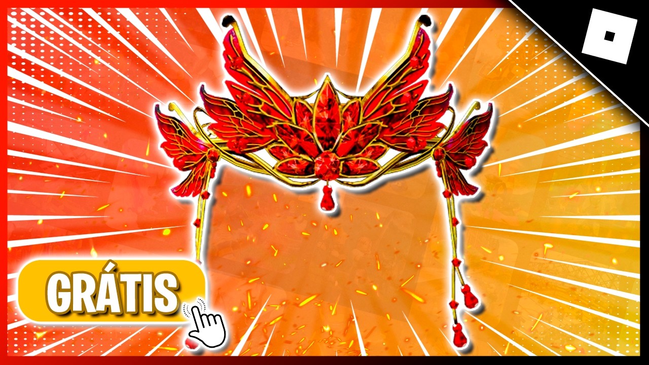 RÁPIDO! ENTRAR E PEGAR! LIMITADO! COMO PEGAR ITEM TIARA DE RUBI E OURO GRÁTIS NOO ROBLOX