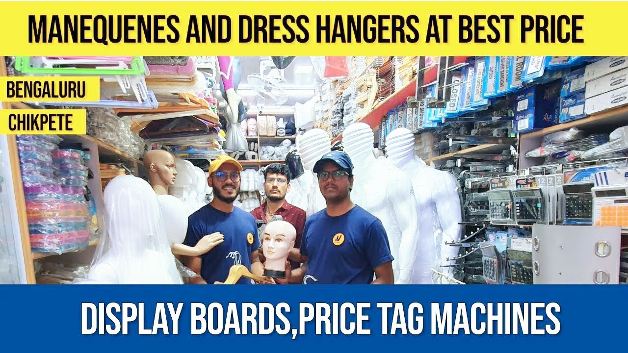 Manequenes and dress hangers in chikpete bangalore