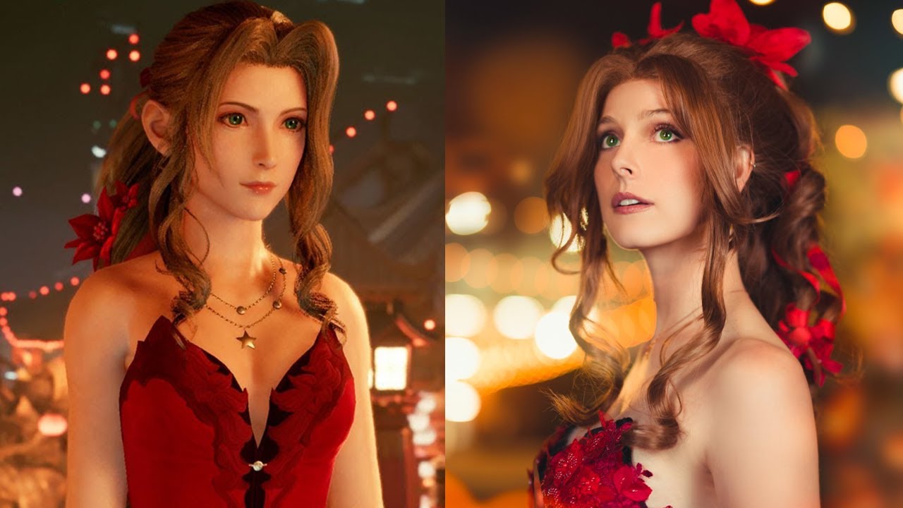 I made a cosplay for Aerith's Voice Actress Briana White | Final Fantasy VII Remake Intergrade