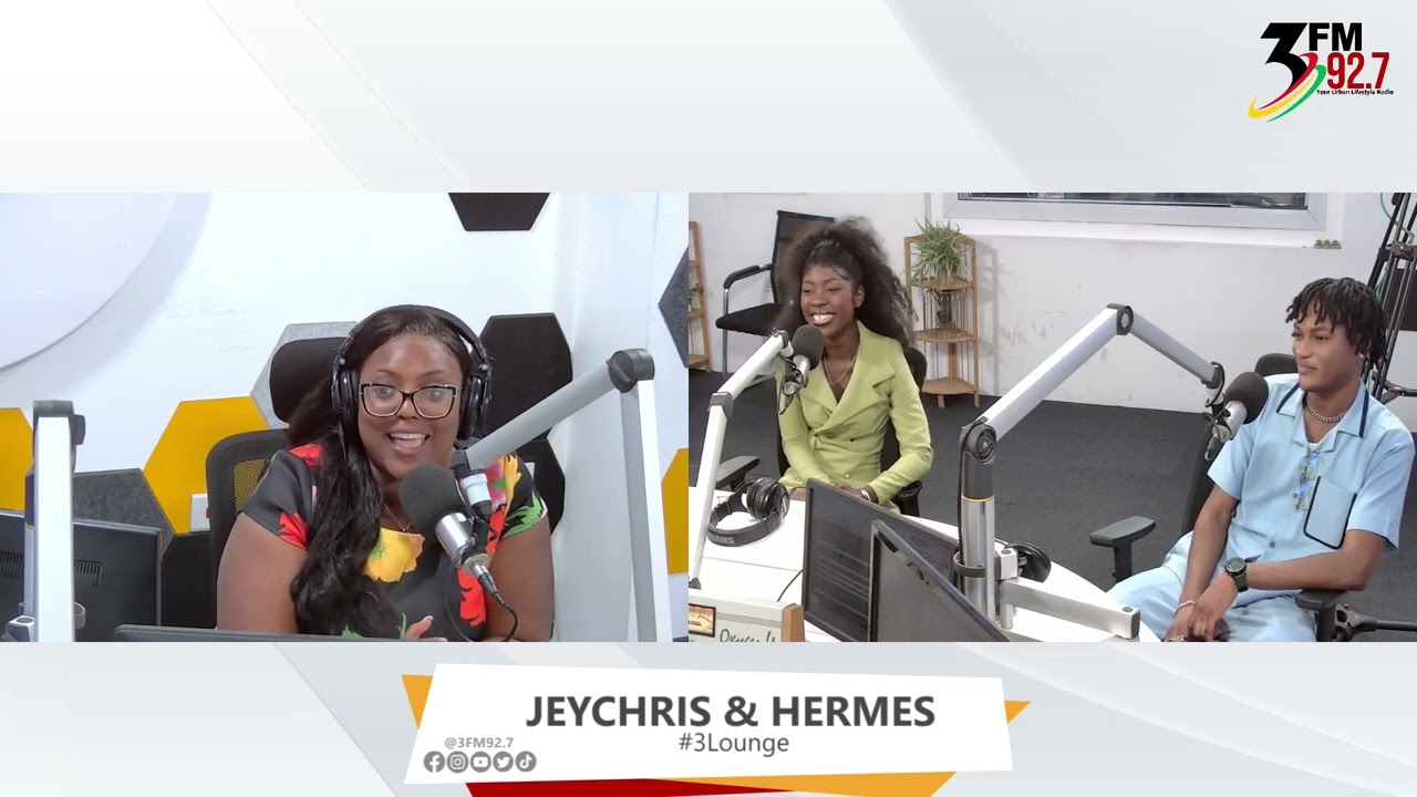Jeychrys & Hermes joins Aj Akuoko-Sarpong on #3Lounge for a chit-chat.
