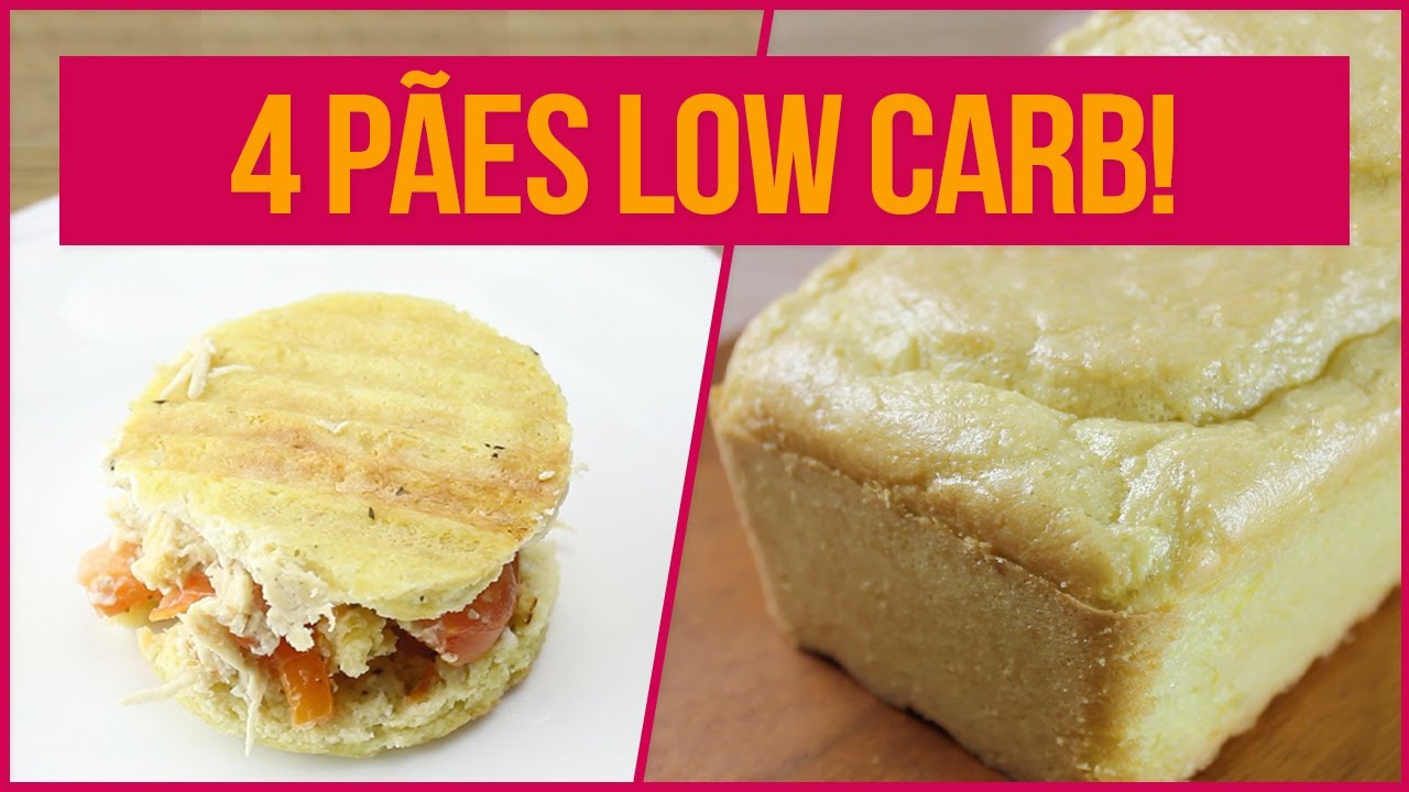PÃO SEM CARBOIDRATO! | 4 Receitas Fitness Fáceis de Pão Fit Sem Farinha para Dieta Low Carb