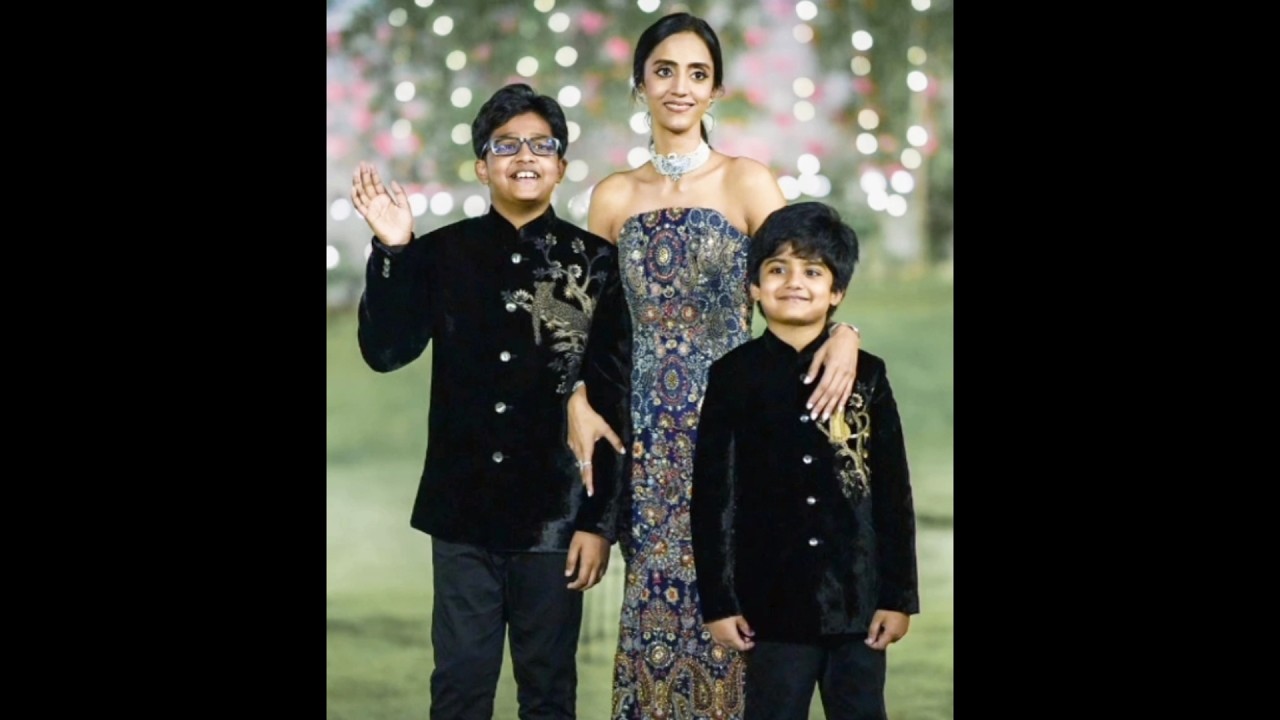Jr.Ntr Wife Lakshmi Pranathi & her Children at  Narne Nithin Wedding