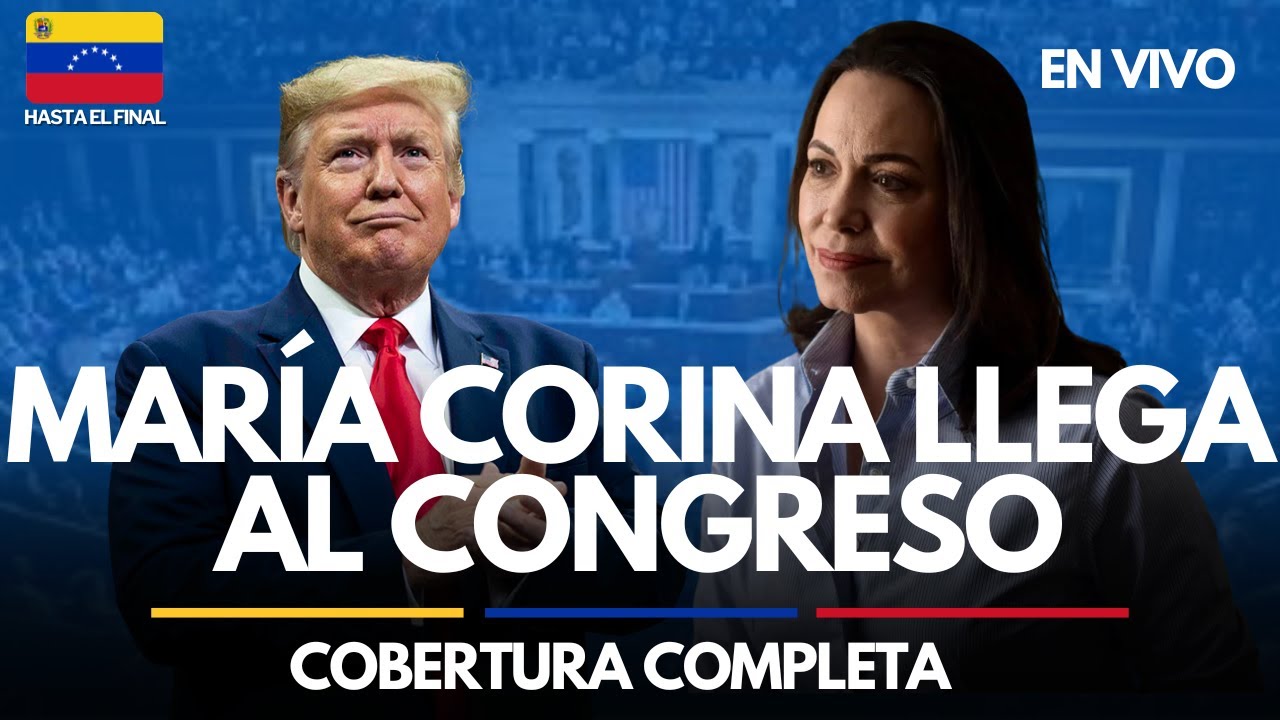 VIVO URGENTE | María Corina Machado visita Congreso de EEUU: gran reunión con Trump hoy 