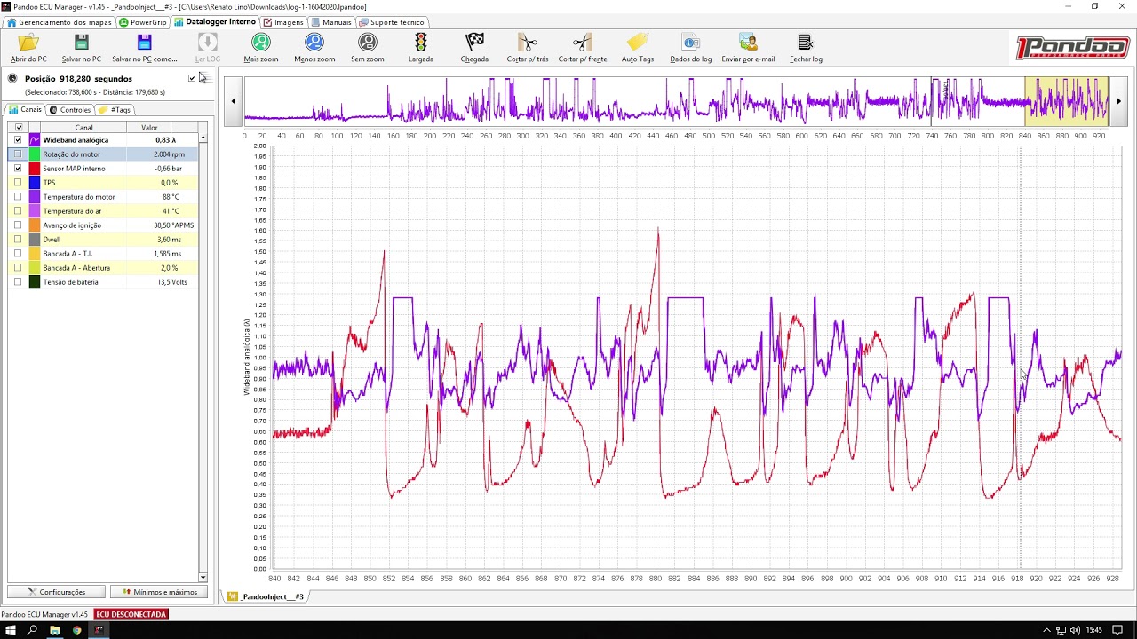 DICAS DE ACERTO PANDOO - PARTE 3, DATALOGGER