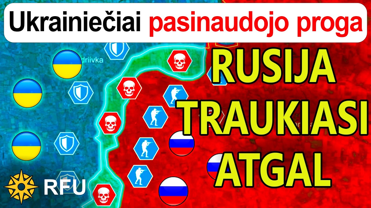 Ukrainos kontratakos stumia rusus atgal: atkovotos svarbios aukštumos | RFU News