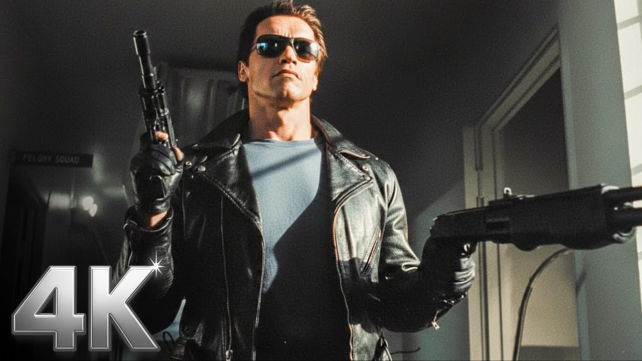 I'll Be Back | The Terminator Storms the Police Station | The Terminator | CLIP 💥 4K