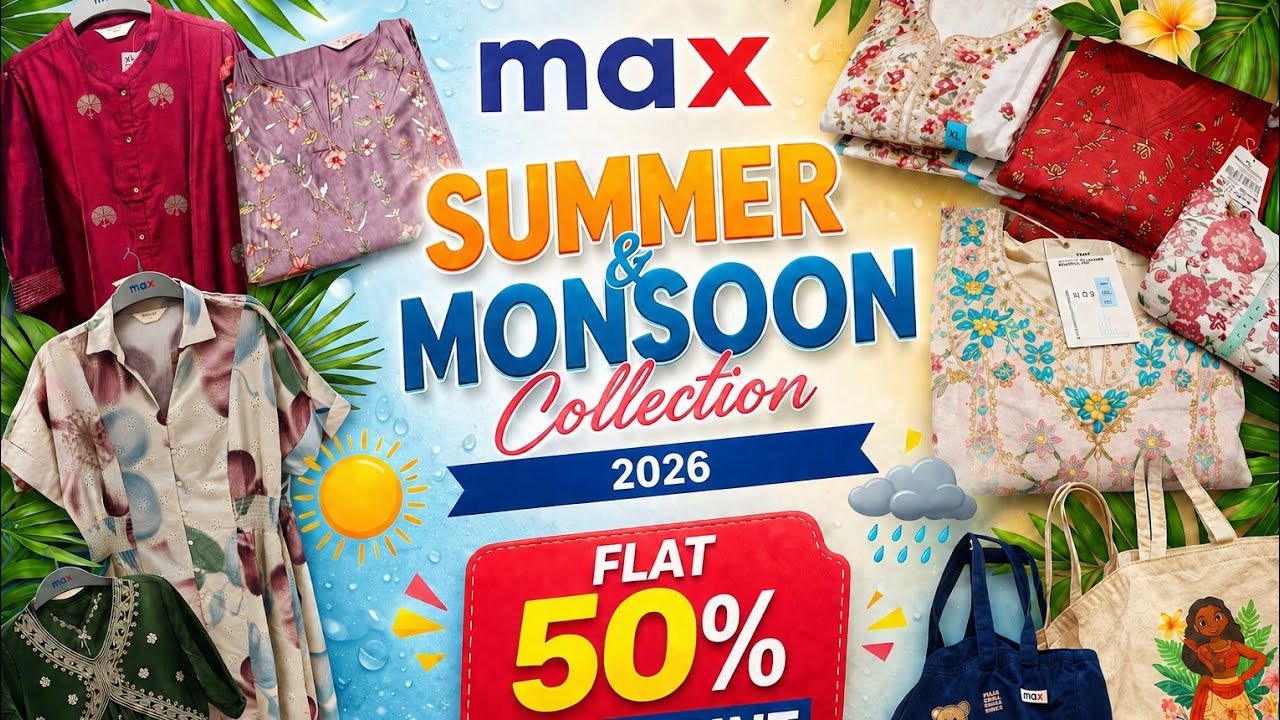 Max Fashion Summer Collection 2026 🛍️ | Max Mania Sale 2026 | Flat 50% off 😱 New Arrivals Kurtis |