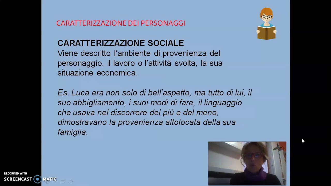 CARATTERIZZAZIONE PERSONAGGI