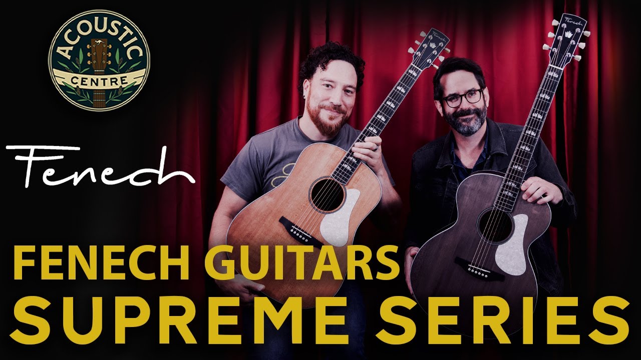 Fenech Supreme Series – D78 Suede Brown vs GA Denim Black Guitar Demo - Acoustic Centre Melbourne