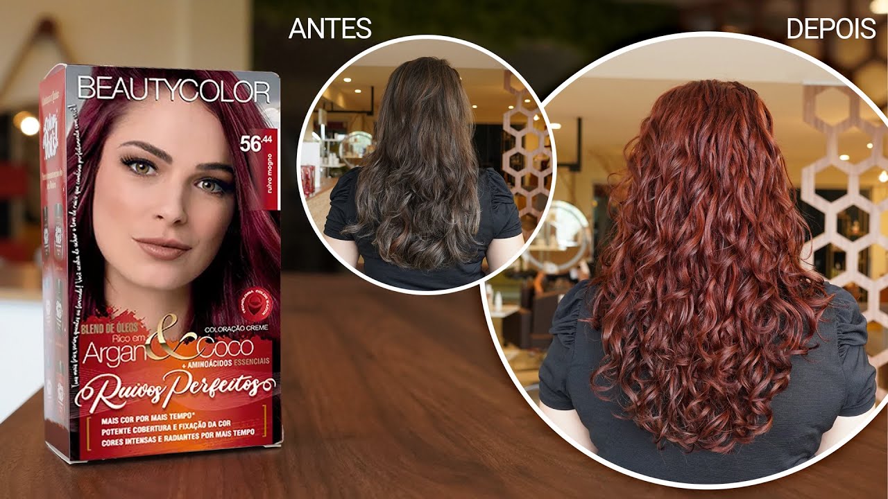 RUIVO MOGNO BEAUTYCOLOR 56.44 - do castanho ao ruivo sem descolorir