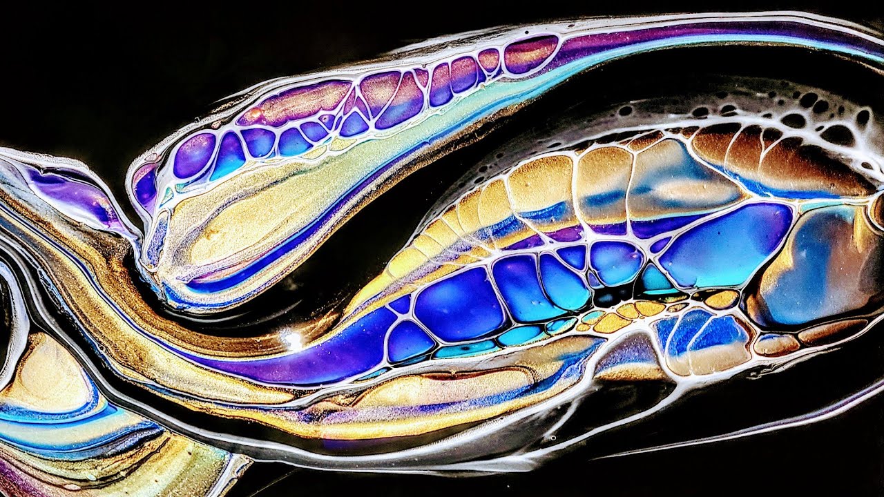 Fluid Art Swipe ~ Acrylic Pouring #fluidabstract #tlp #abstractart