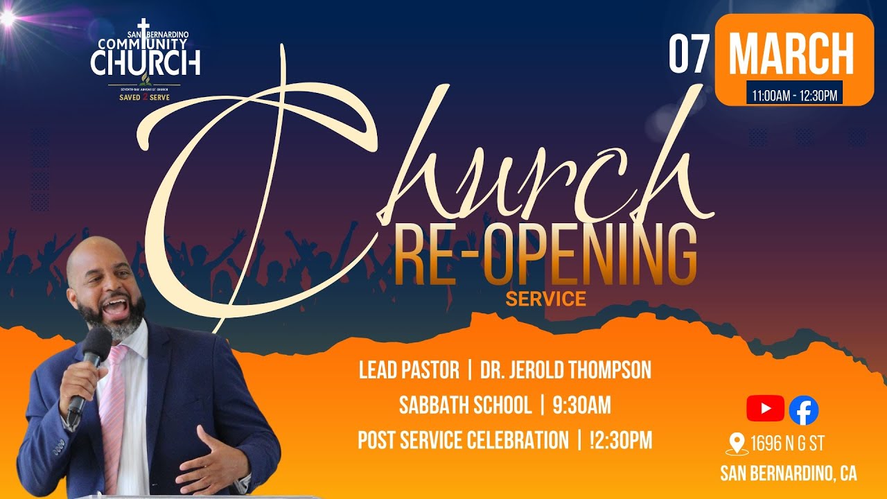 Church Reopening Service | Dr. Jerrold Thompson