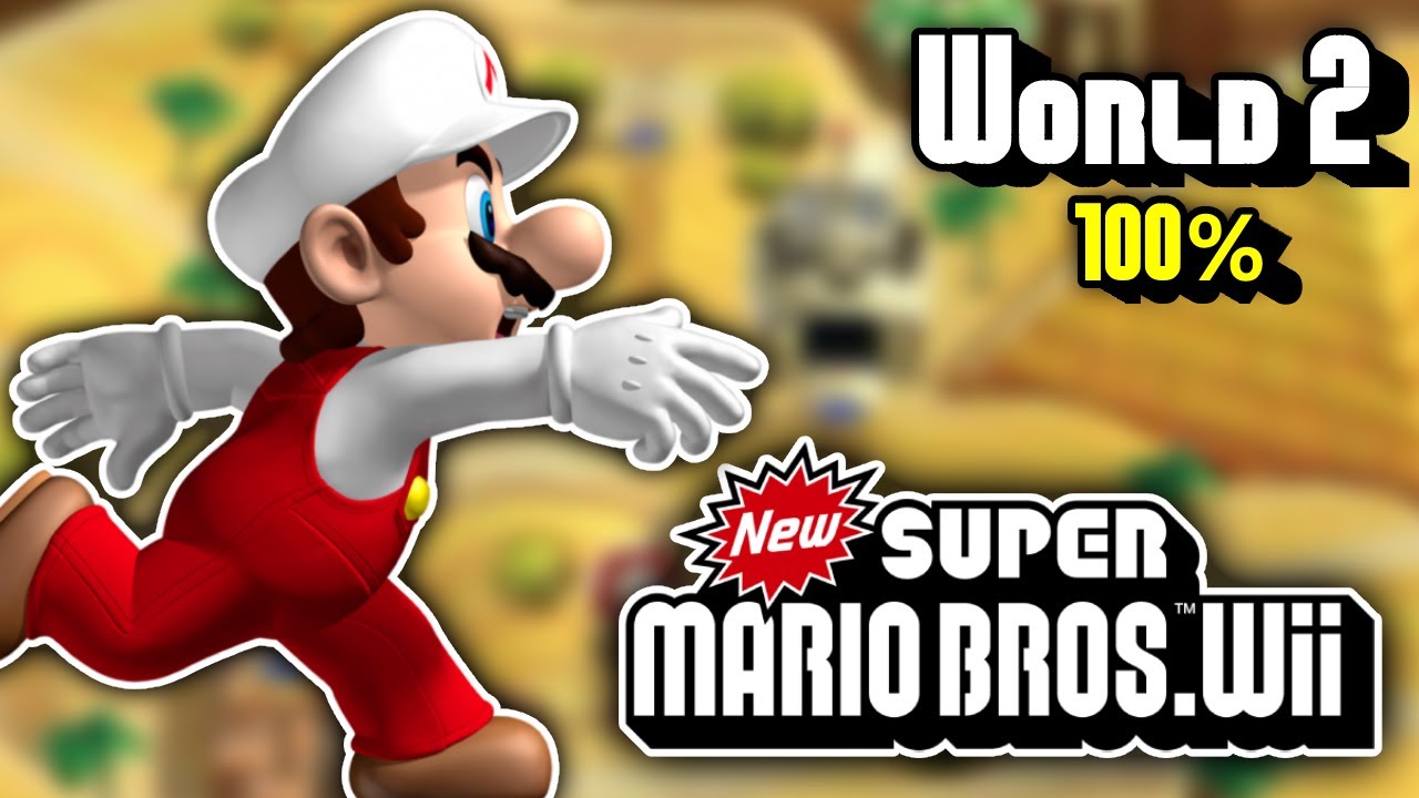 New Super Mario Bros. Wii - World 2 100% Walkthrough (All Star Coins + Secret Exits)