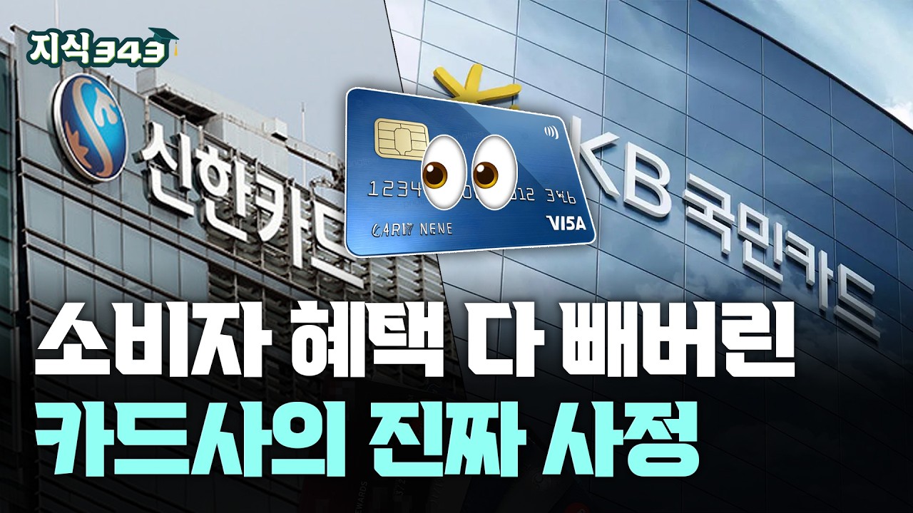 카드 강국 한국, 카드사는 왜 힘들까?ㅣ무이자, 혜자카드, 카드혜택 다 사라진 이유ㅣ지식343