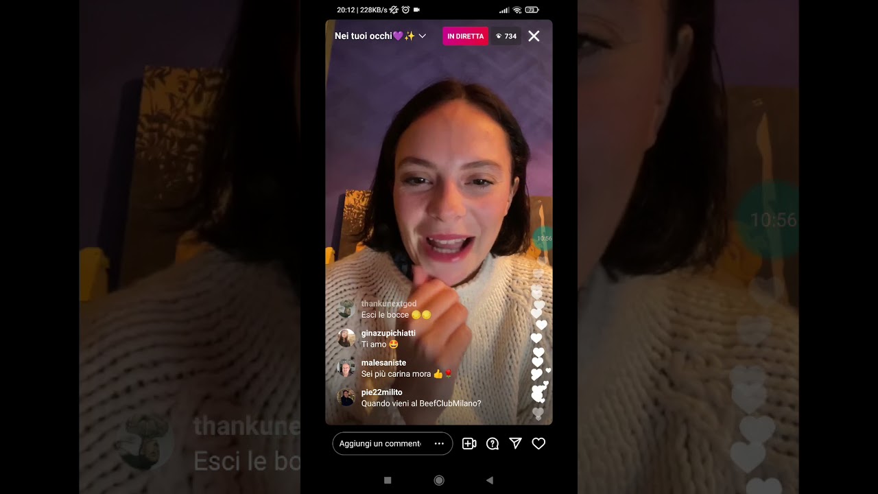 Francesca Michielin - Diretta Instagram dopo l'uscita del singolo 