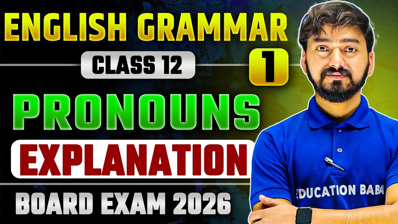 Pronoun English Grammar Class 12th | Bihar Board Class 12 English Grammar | 12th English Grammar