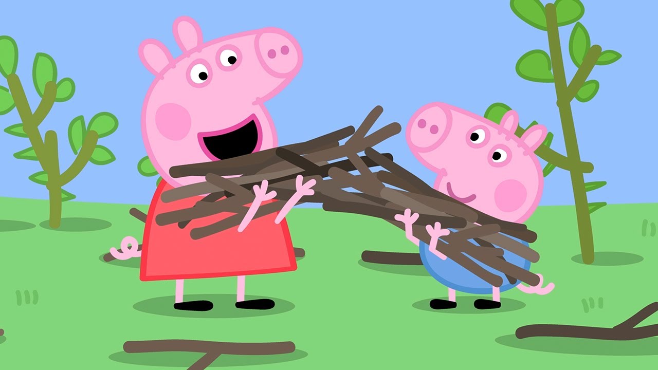 小猪佩奇 | 第一季 第35集 「 露营 」 粉红猪小妹 | 佩佩猪 |Peppa Pig Chinese |动画
