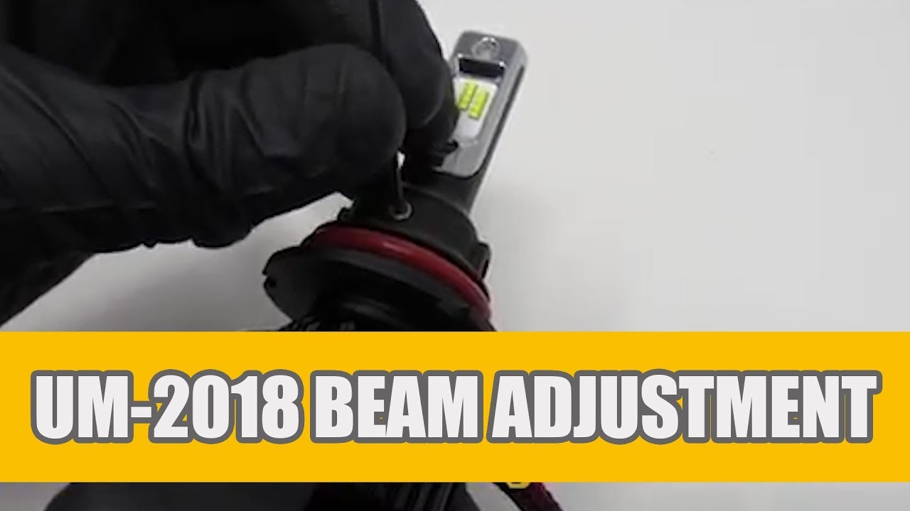 How to adjust the beam direction for dual high/low beam LED headlight bulbs form Alla Lighting