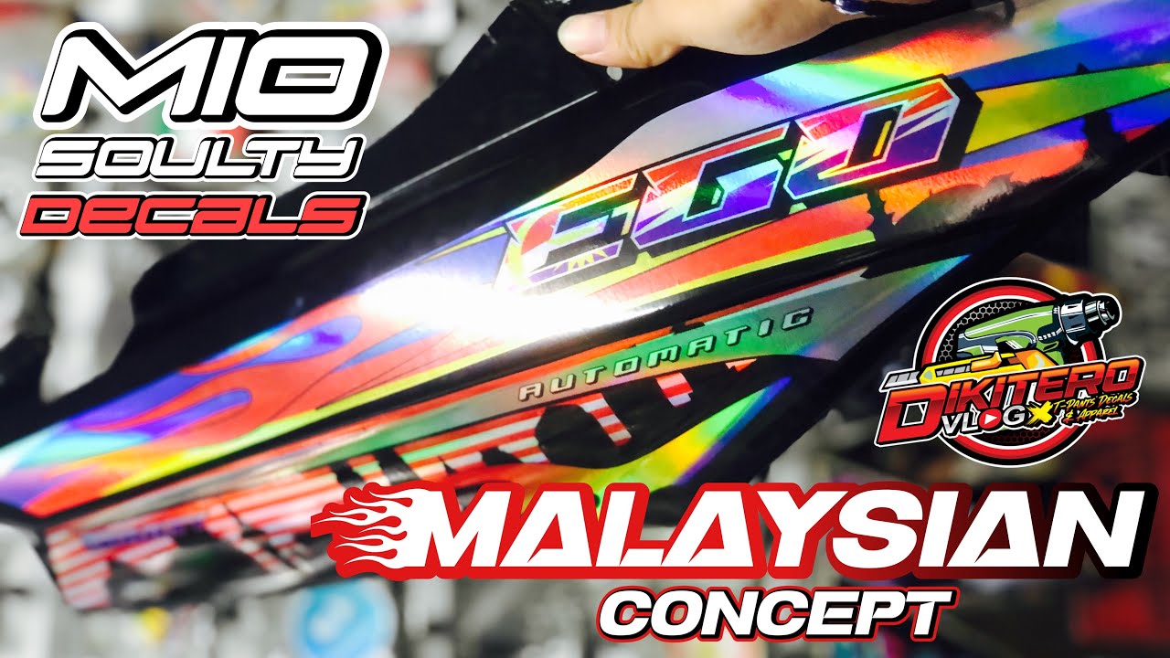 STICKER NG MIO SOULTY(Malaysian Concept) PAANO NGA BA IDIKIT?