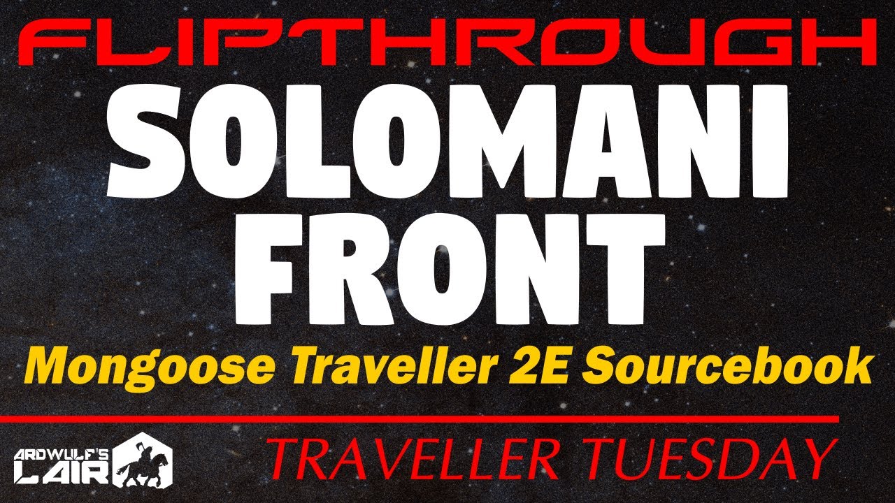 Traveller Tuesday: Solomani Front from Mongoose Traveller 2nd Edition