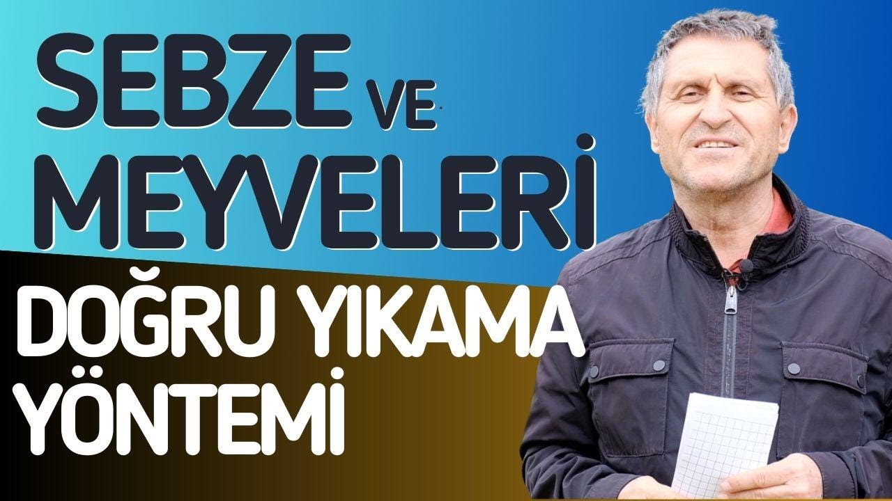 SEBZE VE MEYVE NASIL YIKANMALI  TARIM İLAÇLARI VE PESTİSTLERDEN ARINDIRMA YÖNTEMİ