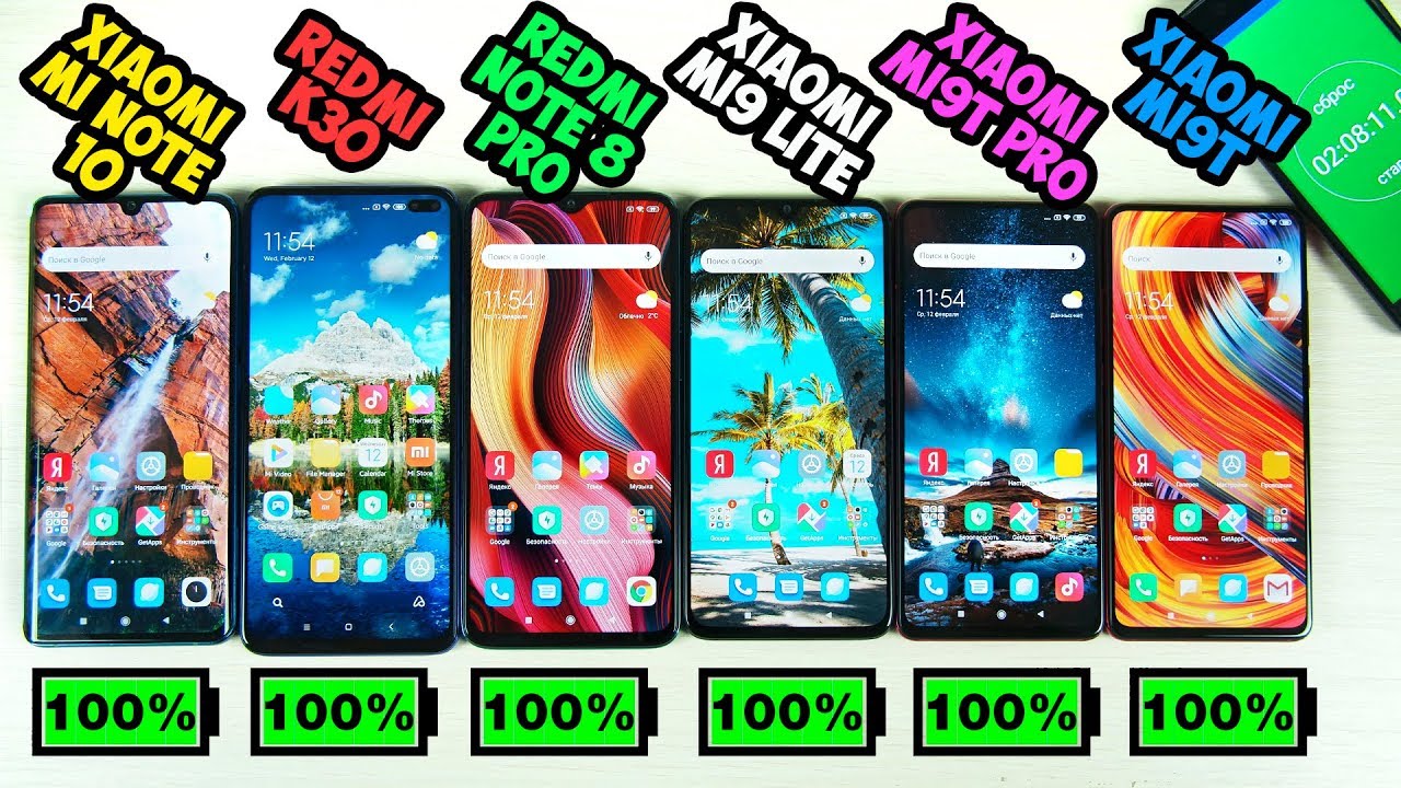 БОЛЬШАЯ БИТВА XIAOMI! 🔥 XIAOMI MI NOTE 10, REDMI K30(Poco x2), REDMI NOTE 8 PRO